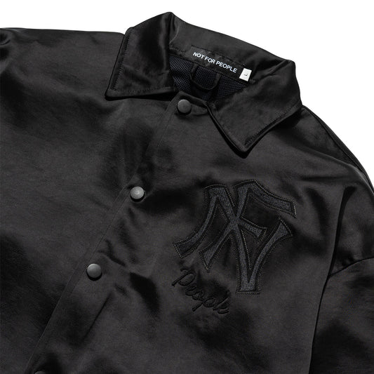 Satin Coach Jacket Black